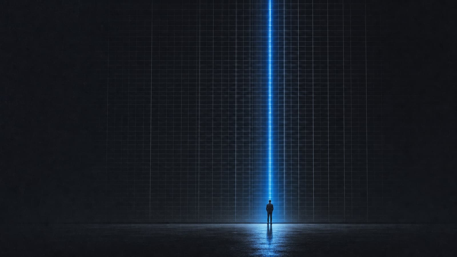 Cinematic cover illustration for the essay "What the Spreadsheet Taught Me About Conviction" by Craig Teich